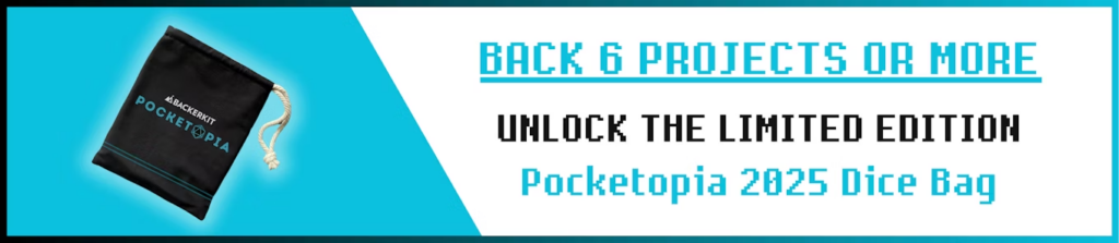 Back 6 project or more, unlock the limited edition pocketopia 2025 dice bag